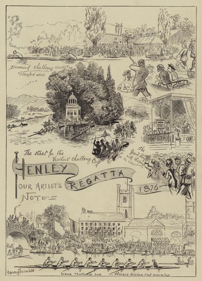 Henley Regatta, 1876 tekijältä Harry Furniss