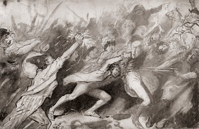 Kuvitus Charles Dickensin romaaniin Tarina kahdesta kaupungista tekijältä Harry Furniss