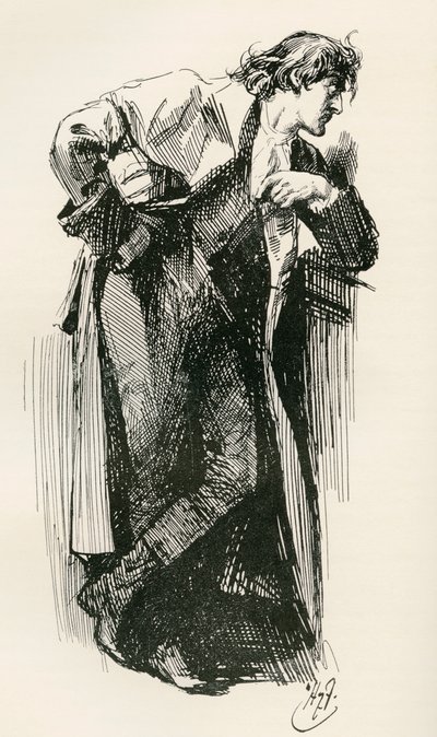 Kuvitus Charles Dickensin romaaniin Tarina kahdesta kaupungista tekijältä Harry Furniss