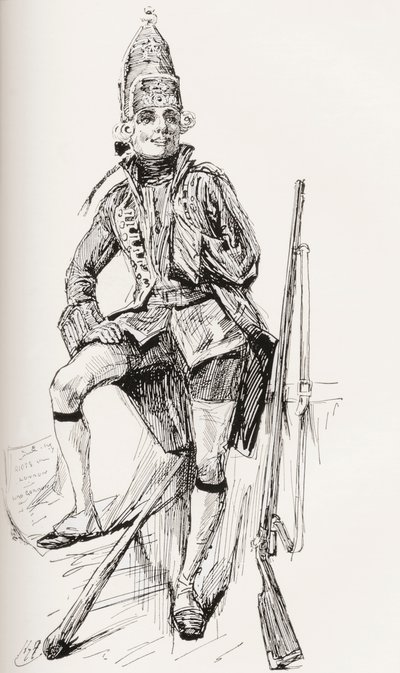 Kuvitus Charles Dickensin romaanille Barnaby Rudge tekijältä Harry Furniss