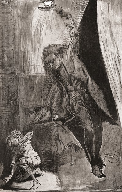 Kuvitus Charles Dickensin romaaniin The Ghost