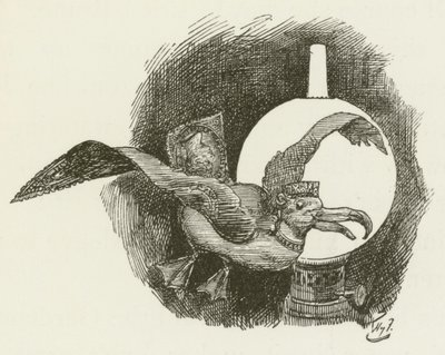 Lewis Carrollin kuvitus Sylvielle ja Brunolle tekijältä Harry Furniss
