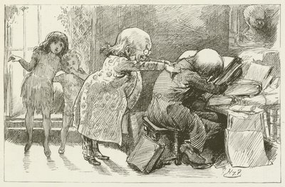 Lewis Carrollin kuvitus Sylvielle ja Brunolle tekijältä Harry Furniss