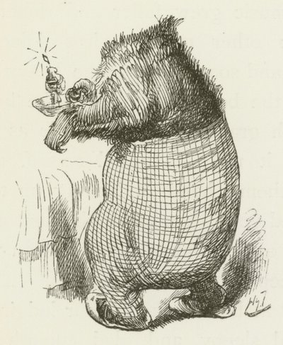 Lewis Carrollin kuvitus Sylvielle ja Brunolle tekijältä Harry Furniss
