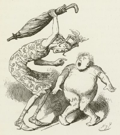 Lewis Carrollin kuvitus Sylvielle ja Brunolle tekijältä Harry Furniss