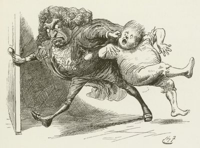 Lewis Carrollin kuvitus Sylvielle ja Brunolle tekijältä Harry Furniss