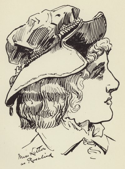 Miss Litton Rosalindina tekijältä Harry Furniss