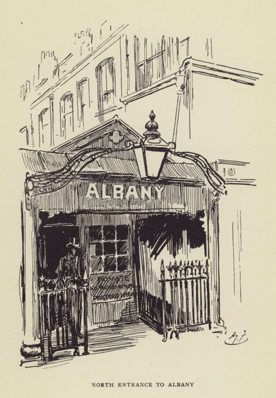 Albanyn pohjoinen sisäänkäynti tekijältä Harry Furniss