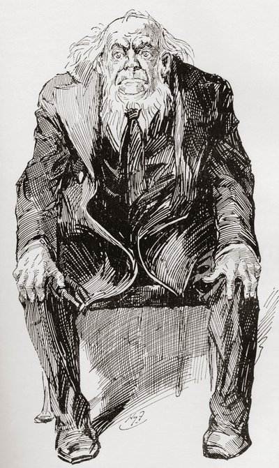 Provis. Harry Furnissin kuvitus Charles Dickensin romaanille Great Expectations, The Testimonial Edition -julkaisusta, joka julkaistiin vuonna 1910. tekijältä Harry Furniss