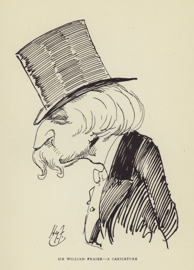 Sir William Fraser, karikatyyri tekijältä Harry Furniss
