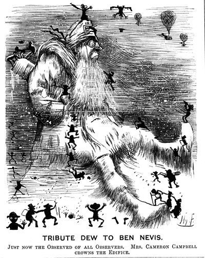 Tribute Dew Ben Nevisille, 1883 tekijältä Harry Furniss