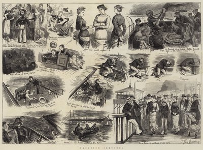 Purjehdus luonnoksia tekijältä Harry Furniss
