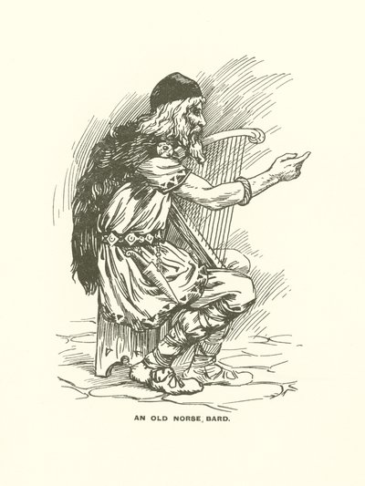 Vanhan norjan bardi (kaiverrus) tekijältä Harry George Theaker