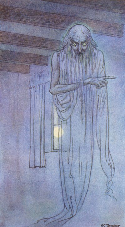 The Ghost (värilitografia) tekijältä Harry George Theaker