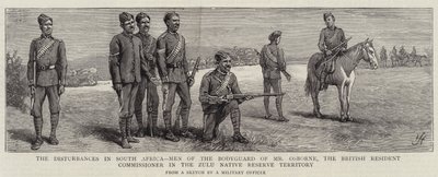 Häiriöt Etelä-Afrikassa, Osbornen henkivartijan miehet, brittiläisen komissaarin Zulu Native Reserve Territory tekijältä Harry Hamilton Johnston