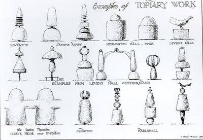 Esimerkkejä topiary-työstä, 1902 tekijältä Harry Inigo Triggs