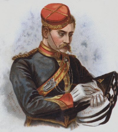 12th Lancersin kapteeni (chromolitho) tekijältä Harry Payne