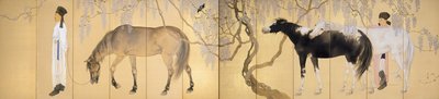 Vierailu Erakon luona, 1930 tekijältä Hashimoto Kansetsu