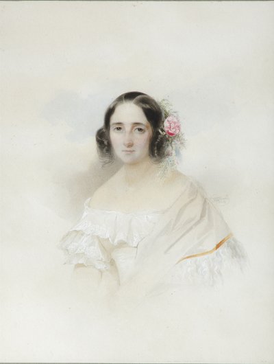 Muotokuva Anna Aleksejevna Oleninasta 1808-1888, 1839 tekijältä Hau