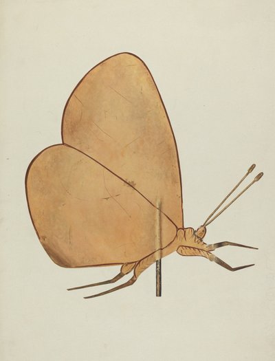 Perhonen tuuliviiri, c. 1938. tekijältä Hazel Hyde