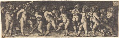 Tanssivat lapset, 1535. tekijältä Heinrich Aldegrever