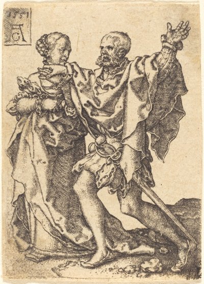 Tanssiva pariskunta, 1551. tekijältä Heinrich Aldegrever