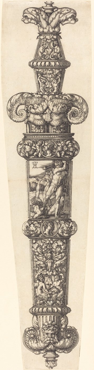 Suunnitelma tikarituppiin Kainin ja Abelin kanssa, 1539. tekijältä Heinrich Aldegrever