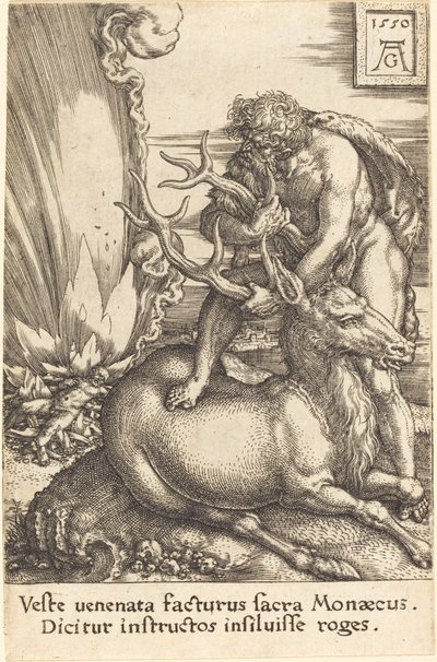 Herkules ja Hind, 1550. tekijältä Heinrich Aldegrever