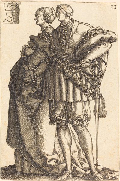 Suuret häätanssijat, 1538. tekijältä Heinrich Aldegrever