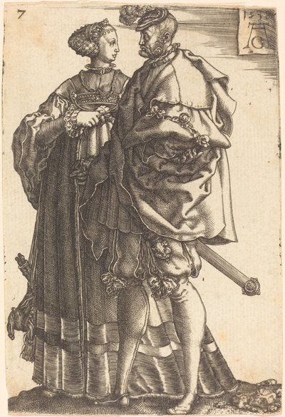 Suuret häätanssijat, 1538. tekijältä Heinrich Aldegrever