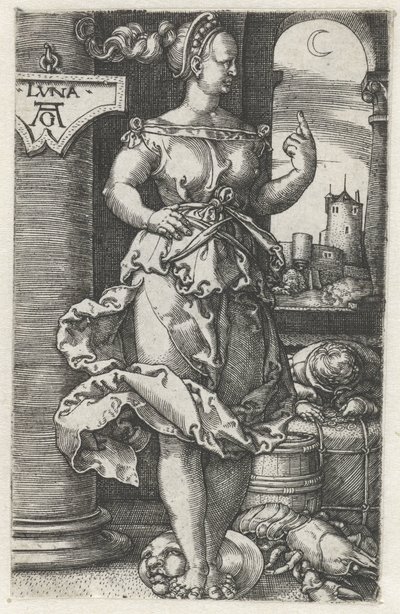 Luna (otsikko esineessä) tekijältä Heinrich Aldegrever