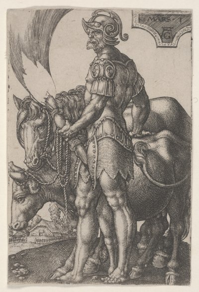 Mars, n. 1533 (kaiverrus) tekijältä Heinrich Aldegrever