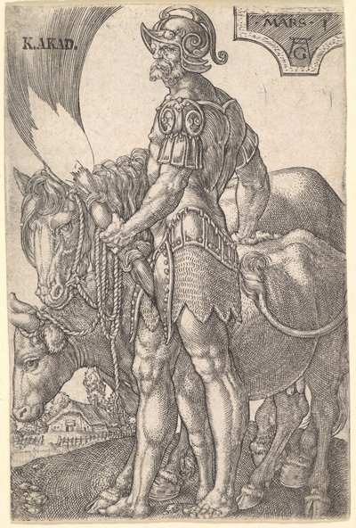 Mars, The Seven Planets, 1533. tekijältä Heinrich Aldegrever