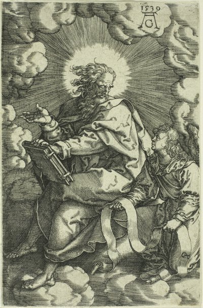 Matteus, Neljä evankelistaa, 1539 tekijältä Heinrich Aldegrever
