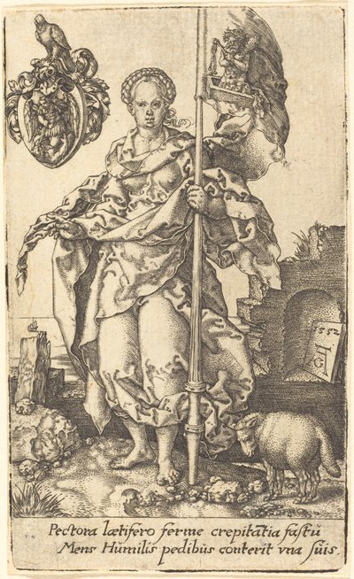 Modesty, 1552. tekijältä Heinrich Aldegrever