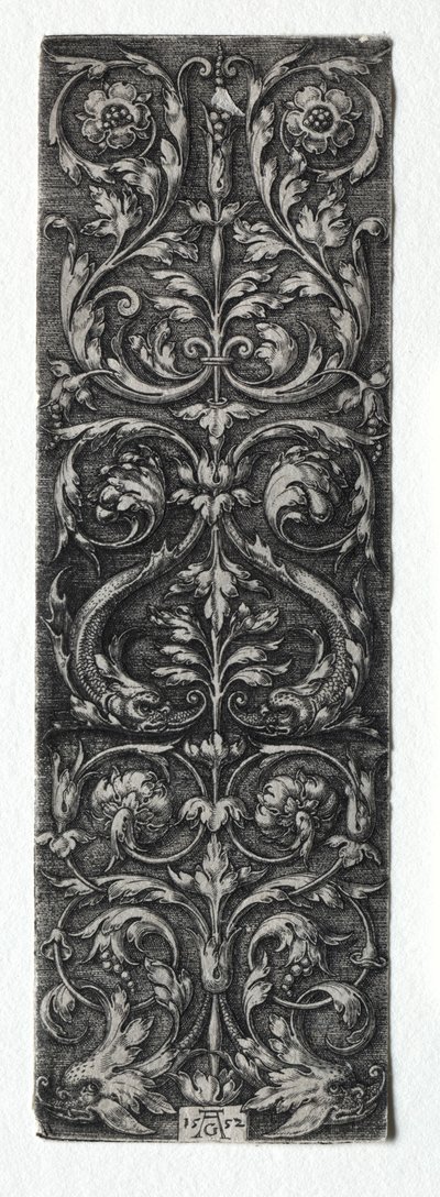 Koristesuunnittelu kaloilla, 1552. tekijältä Heinrich Aldegrever
