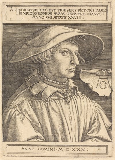 Omakuva tekijältä Heinrich Aldegrever