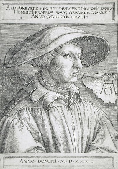 Omakuva tekijältä Heinrich Aldegrever