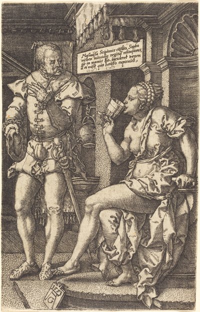 Sophonisba, 1553. tekijältä Heinrich Aldegrever