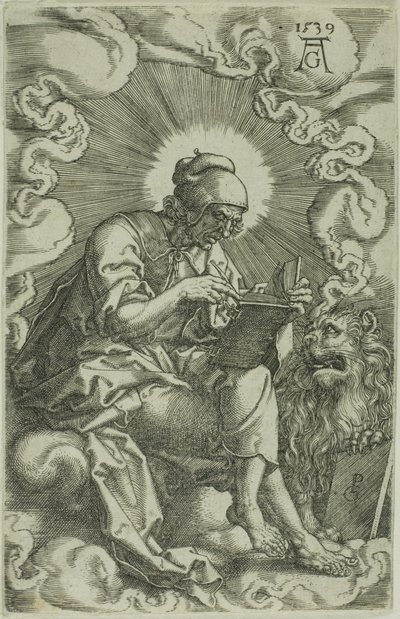 St. Mark, neljästä evankelistasta tekijältä Heinrich Aldegrever