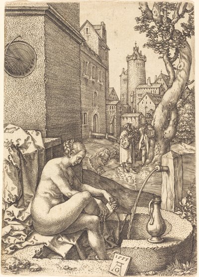 Susanna yllätti kaksi vanhinta, 1555. tekijältä Heinrich Aldegrever