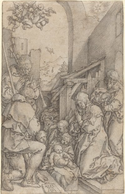Syntymä, 1552. tekijältä Heinrich Aldegrever