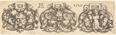 Kolme vyönauhaa vierekkäin, 1536. tekijältä Heinrich Aldegrever