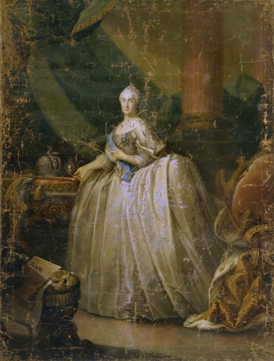 Keisarinna Katariina II:n muotokuva 1729-1796, 1765 tekijältä Heinrich Buchholz