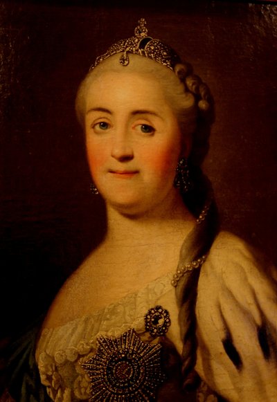 Keisarinna Katariina II:n muotokuva 1729-1796, 1770-luku tekijältä Heinrich Buchholz