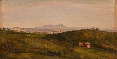 Heinrich Bürkel - Näkymä Monte Circeosta. Noin 1853 tekijältä Heinrich Burkel