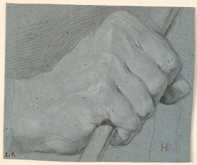 Estudi de mà, nus en acabat de canya tekijältä Heinrich Dittmers