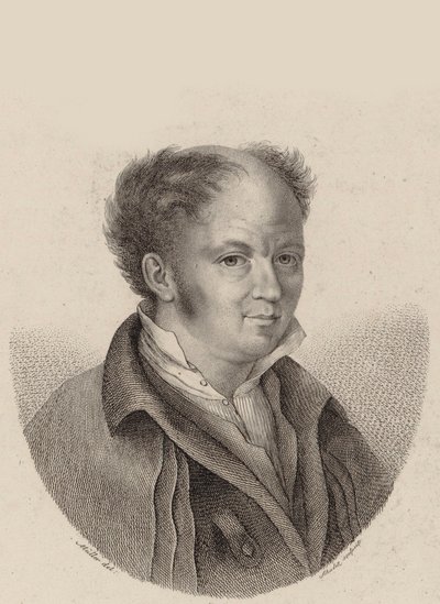 Säveltäjä Gottfried Weberin muotokuva 1779-1839, noin 1820. tekijältä Heinrich Franz Schalck