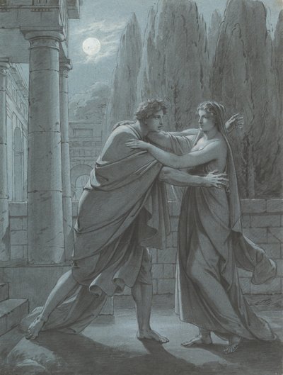Lais ottaa Aristipp by Surprise, n. 1801. tekijältä Heinrich Friedrich Füger