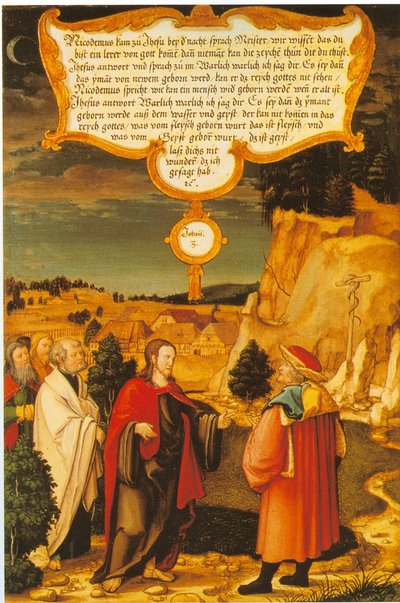 185 Württemberg ja Mömpelgard Mömpelgard Alttari Kristus ja Nikodeemus tekijältä Heinrich Füllmaurer